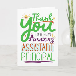 副校長のお礼 カード