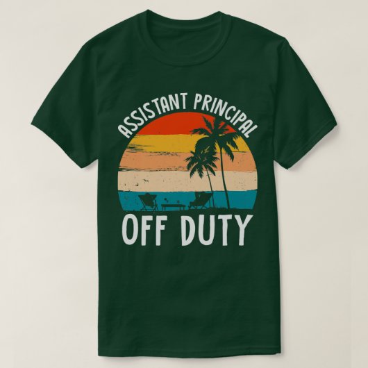 副校長オフデューティクラシックTシャツ Tシャツ (デザイン正面)