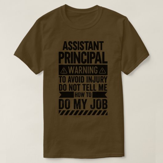 副校長警告の Tシャツ (デザイン正面)