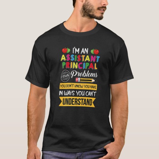 副校長 - すばらしい校長、戻ってきてT Tシャツ (正面)
