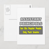 副校長……頭が切れる ポストカード (正面/裏面)