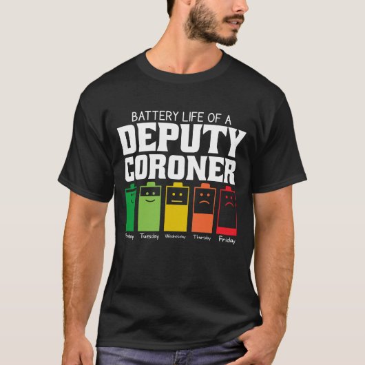 副検視官の電池寿命 Tシャツ (正面)