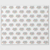 副法素晴らし務補おもしろい助 ラッピングペーパー (フラット)