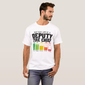 副消防署長の電池寿命 Tシャツ (正面フル)