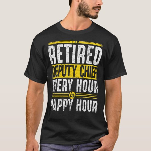 副火災退職した首席幸福の退職者 Tシャツ (正面)