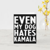 副社長も私の犬はKamala Harrisを嫌う カード (黄色い花)