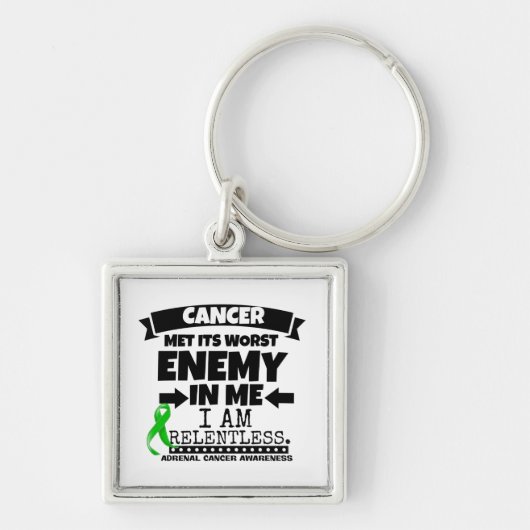 副腎がんは私の中で最も悪い敵に出会った キーホルダー (正面)