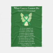 副腎がん認識度リボンエンジェルアートブランケット フリースブランケット (正面)