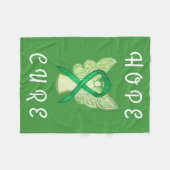 副腎がん認識度リボンエンジェルソフトブランケット フリースブランケット (正面(横))