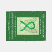 副腎がん認識度リボンフリースブランケット フリースブランケット (正面(横))