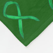 副腎がん認識度リボンフリースブランケット フリースブランケット (角)