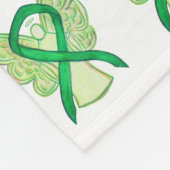 副腎がん認識度リボンフリースブランケット フリースブランケット (角)