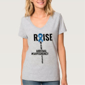 副腎の不十分の認識度 Tシャツ (正面)