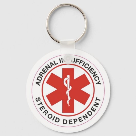 副腎不全：ステロイド依存性キーチェーン キーホルダー (正面)