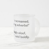 副詞の議論 フロストグラスマグカップ (正面右)