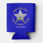 副退職した保安官シールドカスタムクーラーボックス 缶クーラー (正面)