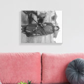 副長を馬に乗せてケーシー写真 キャンバスプリント (インサイチュ (リビング))