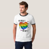 割ったら買ってね Tシャツ (正面フル)