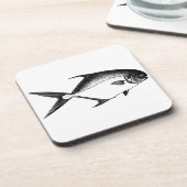 割り当てのロゴ(線画) コースター (左側)