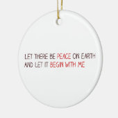割り当てられて地球に平和があります セラミックオーナメント (左)