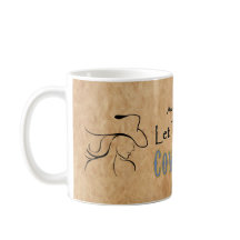 割り当てられて女性のカーボーイマグかコップがあります