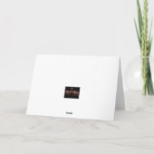 割り当てられて(ユダヤ教)メノラーのハヌカー軽いカードがあります シーズンカード (裏面)