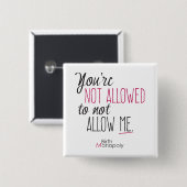 "割り当てられなかった" 2"が正方形ボタン 缶バッジ (正面&裏面)