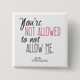 "割り当てられなかった" 2"が正方形ボタン 缶バッジ