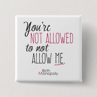 "割り当てられなかった" 2"が正方形ボタン 缶バッジ