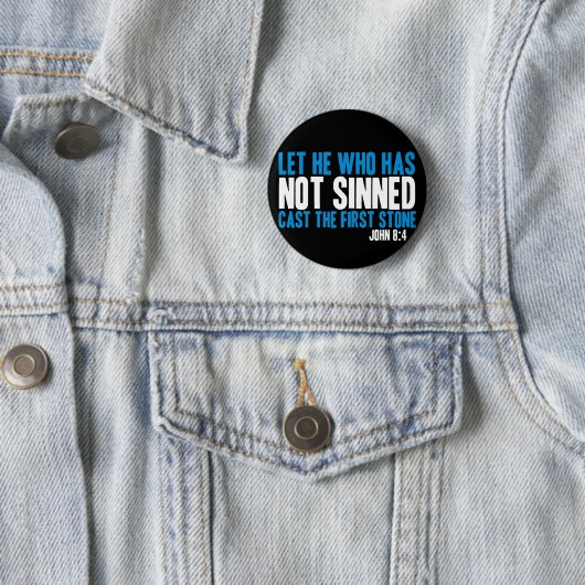 割り当てられる罪を犯されなかった鋳造物が最初の石ない彼 缶バッジ (インサイチュ)