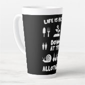 割り当て園芸 カフェラテマグ (左アングル)