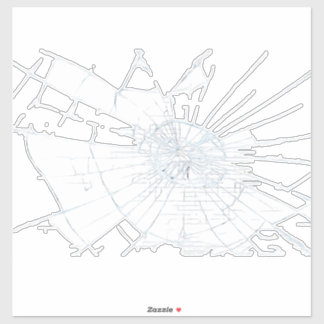 割れたガラス効果 シール
