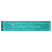 割れたガラス机の名札 デスクネームプレート (正面)