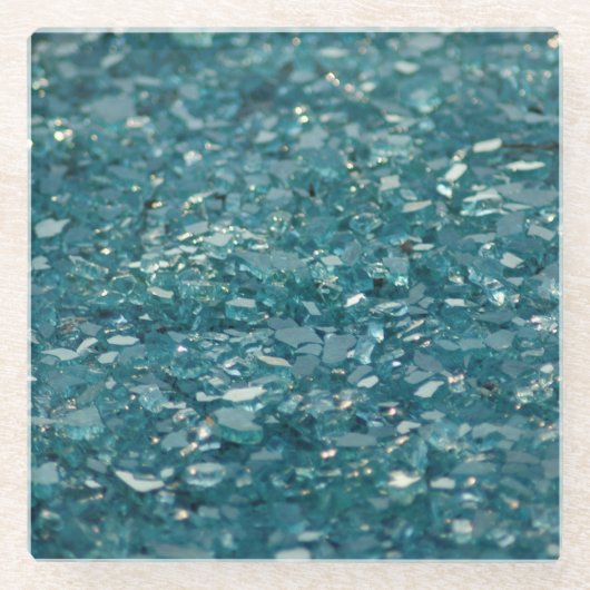 割れたガラス ガラスコースター (正面)