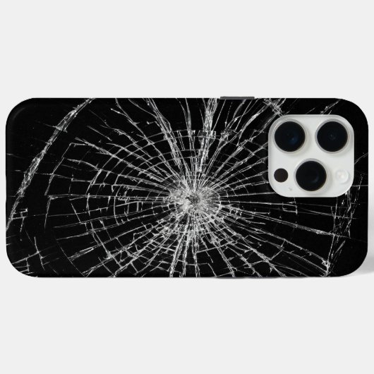 割れたガラス Case-Mate iPhoneケース (裏面 (横))