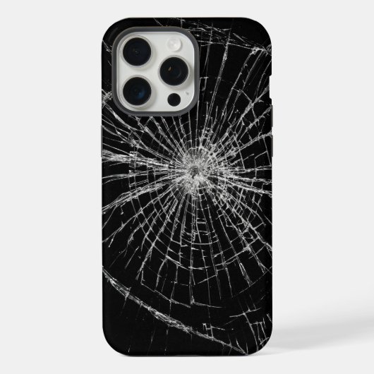 割れたガラス iPhoneケース (裏面)