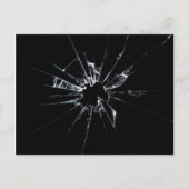 割れたガラスNo 1 ポストカード (正面)