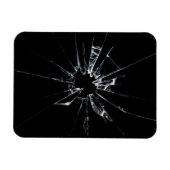 割れたガラスNo 1 マグネット (横)