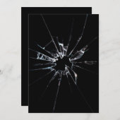 割れたガラスNo 1 招待状 (正面/裏面)