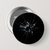 割れたガラスNo 1 缶バッジ (正面&裏面)