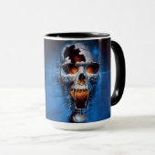 割れたスカルのマグ マグカップ (正面右)