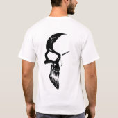 割れたスカル Tシャツ (裏面)