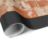 割れたレンガ壁 ラッピングペーパー (ロールコーナー)