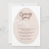 割れた卵のベビー来の間もない発表 招待状 (正面)