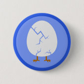 割れた卵ボタン 缶バッジ (正面)