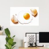 割れた卵 ポスター (ホームオフィス)