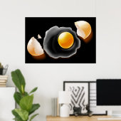 割れた卵 ポスター (ホームオフィス)
