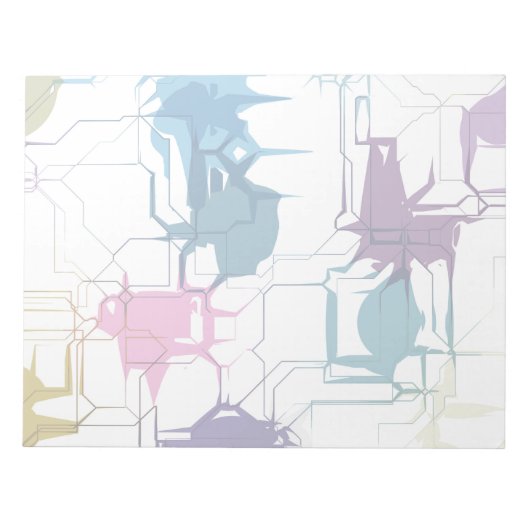 割れた壁 ノートパッド (正面)