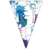 割れた壁 バンティングフラッグ (第1の旗)