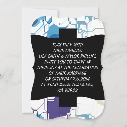 割れた壁 招待状 (正面)